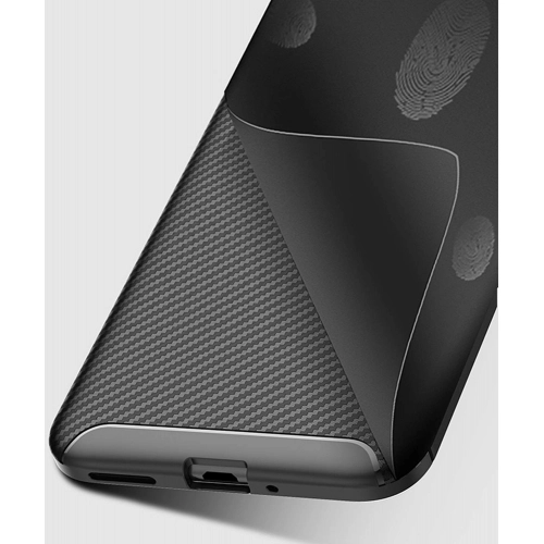 Huawei Honor 8c Kılıf Silikon Parmak İzi Bırakmayan Karbon Soft Negro Kapak - Lacivert