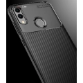 Huawei Honor 8c Kılıf Silikon Parmak İzi Bırakmayan Karbon Soft Negro Kapak - Siyah