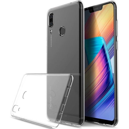 Huawei Honor 8c Kılıf Kamera Korumalı Esnek Silikon Kapak - Şeffaf