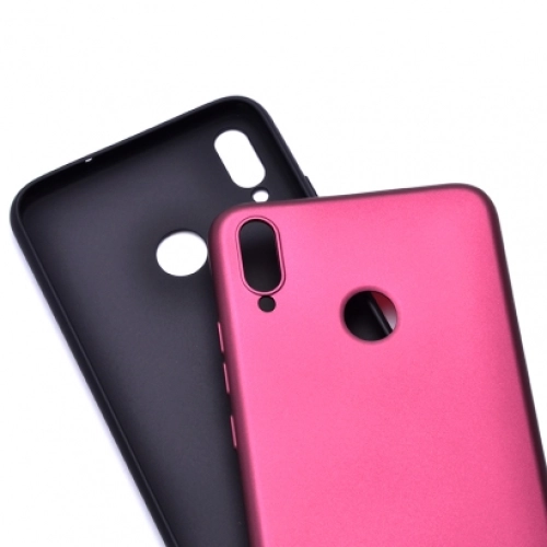 Huawei Honor 8x Kılıf İnce Soft Mat Renkli Esnek Silikon Kapak - Kırmızı