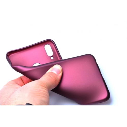 Huawei Honor 8x Kılıf İnce Soft Mat Renkli Esnek Silikon Kapak - Lacivert