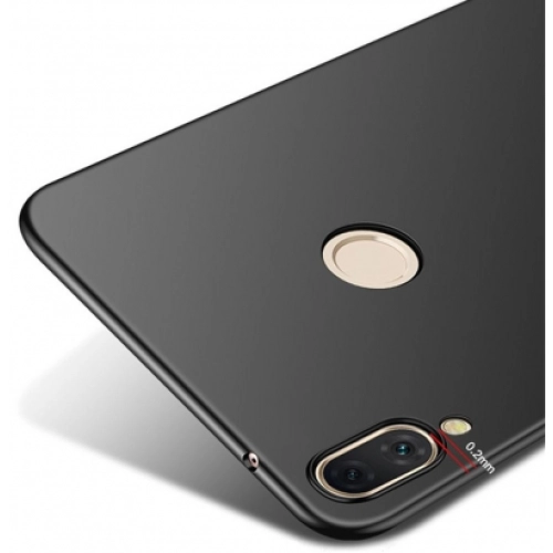 Huawei Honor 8x Kılıf İnce Soft Mat Renkli Esnek Silikon Kapak - Siyah