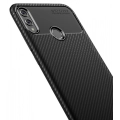 Huawei Honor 8x Kılıf Silikon Parmak İzi Bırakmayan Karbon Soft Negro Kapak - Siyah