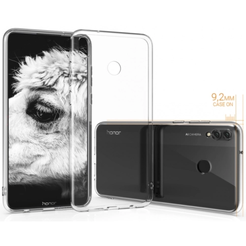 Huawei Honor 8x Kılıf Ultra İnce Kaliteli Esnek Silikon 0.2mm - Şeffaf