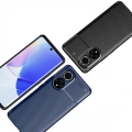 Huawei Nova 9 Kılıf Silikon Parmak İzi Bırakmayan Karbon Soft Negro Kapak - Siyah