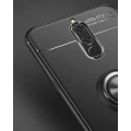 Huawei Mate 10 Lite Kılıf Renkli Silikon Yüzüklü Standlı Auto Focus Ravel Kapak - Rose Gold