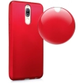 Huawei Mate 10 Lite Kılıf İnce Soft Mat Renkli Esnek Silikon Kapak - Kırmızı