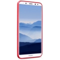 Huawei Mate 10 Lite Kılıf İnce Soft Mat Renkli Esnek Silikon Kapak - Kırmızı