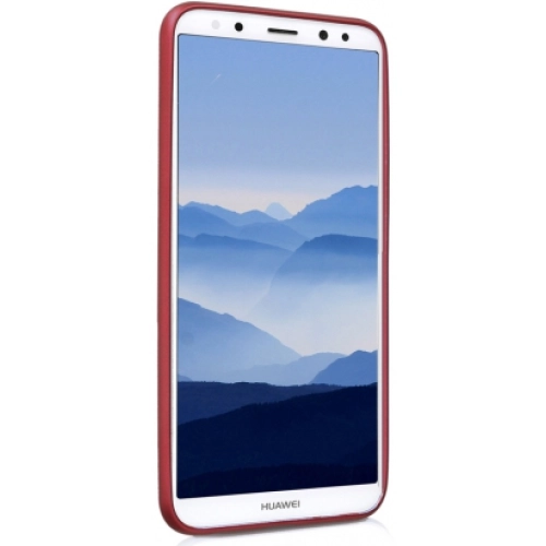 Huawei Mate 10 Lite Kılıf İnce Soft Mat Renkli Esnek Silikon Kapak - Mürdüm