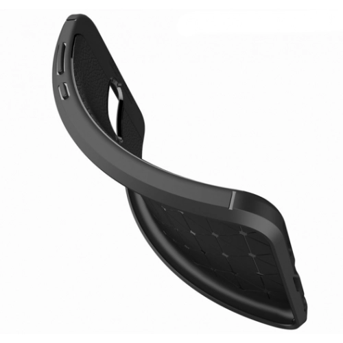 Huawei Mate 10 Lite Kılıf Deri Görünümlü Lüks Parmak İzi Bırakmaz Niss Silikon Kapak - Lacivert