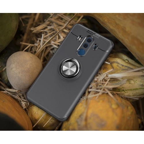 Huawei Mate 10 Pro Kılıf Renkli Silikon Yüzüklü Standlı Auto Focus Ravel Kapak - Rose Gold