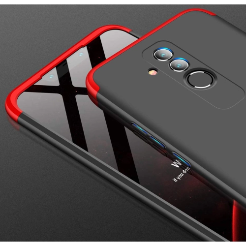 Huawei Mate 20 Lite Kılıf 3 Parçalı 360 Tam Korumalı Rubber AYS Kapak - Kırmızı