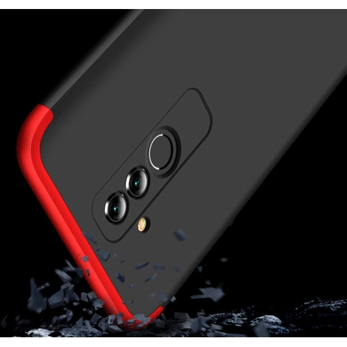Huawei Mate 20 Lite Kılıf 3 Parçalı 360 Tam Korumalı Rubber AYS Kapak - Kırmızı