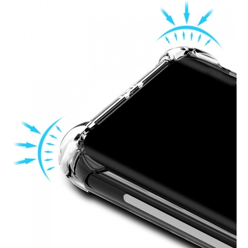 Huawei Mate 20 Lite Kılıf Silikon Köşe Korumalı Airbag Darbe Emici Kapak - Şeffaf