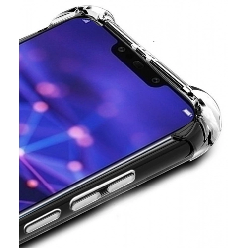 Huawei Mate 20 Lite Kılıf Silikon Köşe Korumalı Airbag Darbe Emici Kapak - Şeffaf