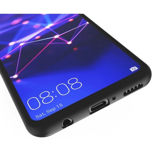 Huawei Mate 20 Lite Kılıf İnce Soft Mat Renkli Esnek Silikon Kapak - Siyah