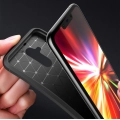 Huawei Mate 20 Lite Kılıf Silikon Parmak İzi Bırakmayan Karbon Soft Negro Kapak - Lacivert