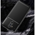 Huawei Mate 20 Lite Kılıf Silikon Parmak İzi Bırakmayan Karbon Soft Negro Kapak - Lacivert