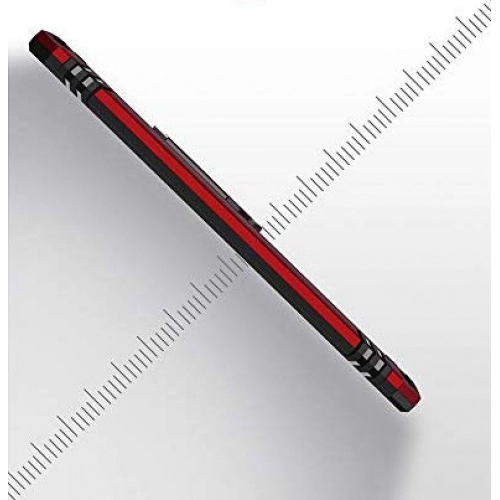 Huawei Mate 20 Lite Kılıf Silikon Zırhlı Standlı Yüzüklü Mıknatıslı Tank Kapak - Gri