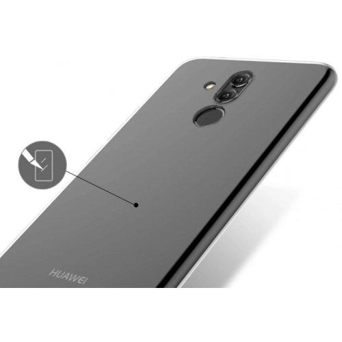 Huawei Mate 20 Lite Kılıf Kamera Korumalı Esnek Silikon Kapak - Şeffaf