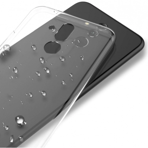 Huawei Mate 20 Lite Kılıf Kamera Korumalı Esnek Silikon Kapak - Şeffaf