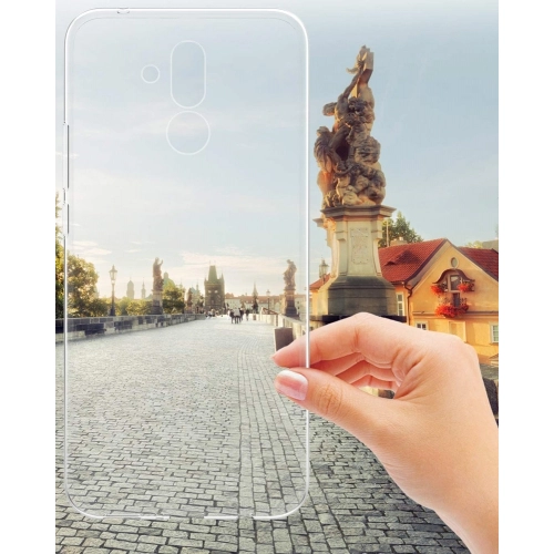 Huawei Mate 20 Lite Kılıf Kamera Korumalı Esnek Silikon Kapak - Şeffaf