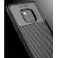 Huawei Mate 20 Pro Kılıf Silikon Parmak İzi Bırakmayan Karbon Soft Negro Kapak - Lacivert