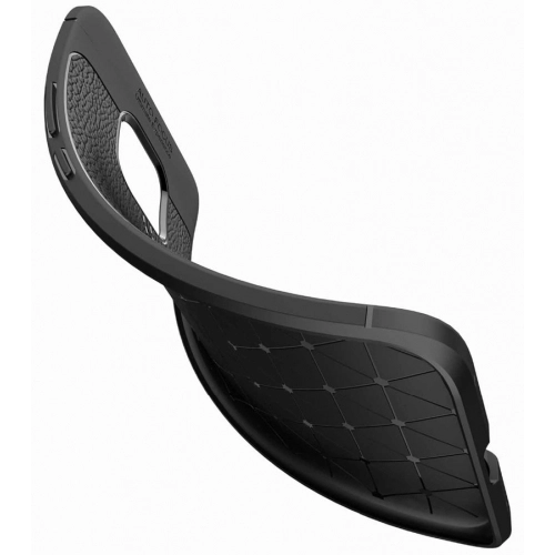 Huawei Mate 20 Pro Kılıf Deri Görünümlü Lüks Parmak İzi Bırakmaz Niss Silikon Kapak - Lacivert