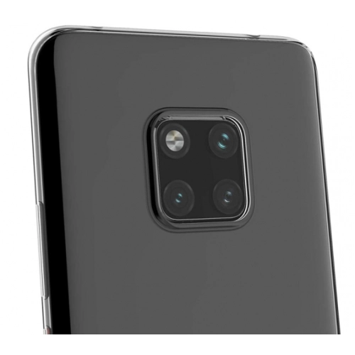 Huawei Mate 20 Pro Kılıf Kamera Korumalı Esnek Silikon Kapak - Şeffaf