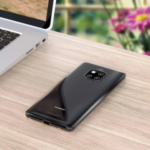 Huawei Mate 20 Pro Kılıf Ultra İnce Kaliteli Esnek Silikon 0.2mm - Şeffaf
