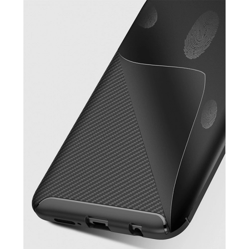 Huawei P Smart 2019 Kılıf Silikon Parmak İzi Bırakmayan Karbon Soft Negro Kapak - Lacivert