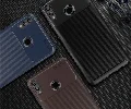 Huawei P Smart 2019 Kılıf Karbon Serisi Mat Fiber Silikon Negro Kapak - Siyah