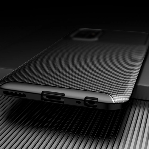 Huawei P Smart 2021 Kılıf Silikon Parmak İzi Bırakmayan Karbon Soft Negro Kapak - Siyah