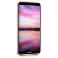 Huawei P Smart Kılıf İnce Soft Mat Renkli Esnek Silikon Kapak - Gold