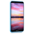 Huawei P Smart Kılıf İnce Soft Mat Renkli Esnek Silikon Kapak - Mavi