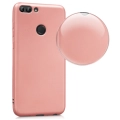 Huawei P Smart Kılıf İnce Soft Mat Renkli Esnek Silikon Kapak - Rose Gold