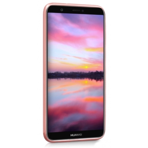Huawei P Smart Kılıf İnce Soft Mat Renkli Esnek Silikon Kapak - Rose Gold