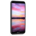 Huawei P Smart Kılıf İnce Soft Mat Renkli Esnek Silikon Kapak - Siyah