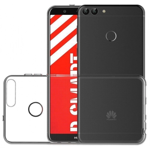 Huawei P Smart Kılıf Ultra İnce Kaliteli Esnek Silikon 0.2mm - Şeffaf