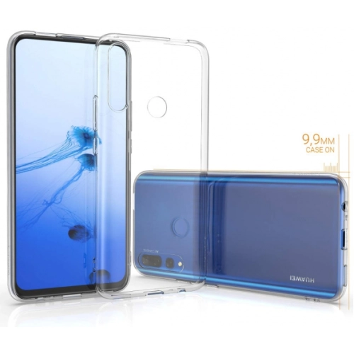 Huawei P Smart Pro 2019 Kılıf Kamera Korumalı Esnek Silikon Kapak - Şeffaf
