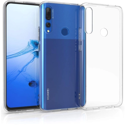 Huawei P Smart Pro 2019 Kılıf Kamera Korumalı Esnek Silikon Kapak - Şeffaf