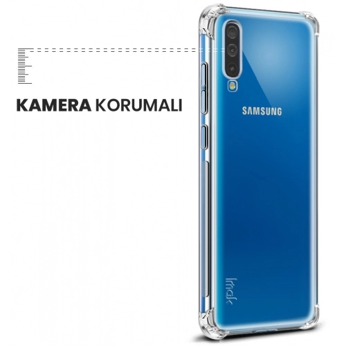 Huawei P20 Pro Kılıf Silikon Köşe Korumalı Airbag Darbe Emici Kapak - Şeffaf