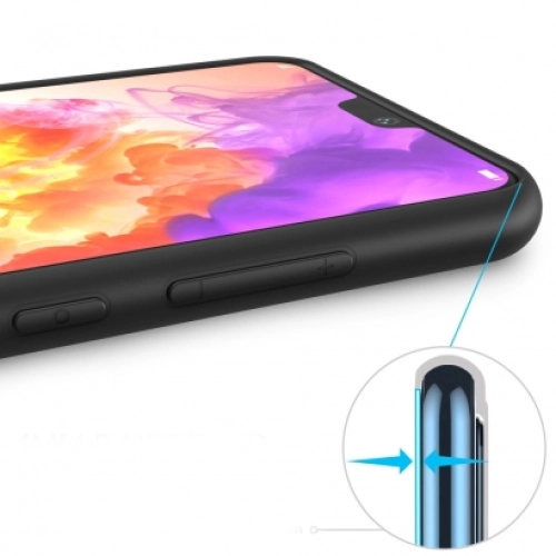 Huawei P20 Pro Kılıf İnce Soft Mat Renkli Esnek Silikon Kapak - Kırmızı