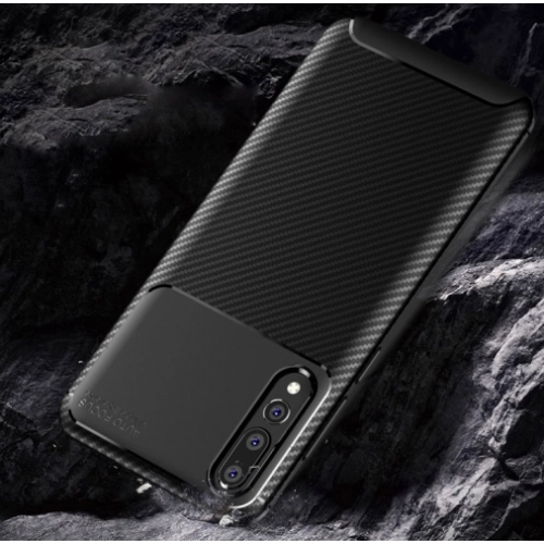 Huawei P20 Pro Kılıf Silikon Parmak İzi Bırakmayan Karbon Soft Negro Kapak - Siyah