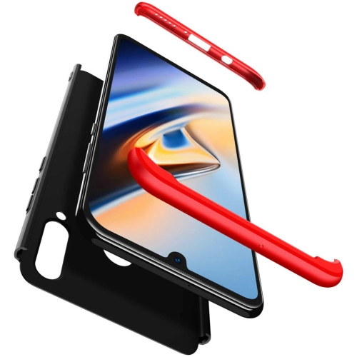 Huawei P30 Lite Kılıf 3 Parçalı 360 Tam Korumalı Rubber AYS Kapak  - Siyah