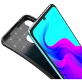 Huawei P30 Lite Kılıf Silikon Parmak İzi Bırakmayan Karbon Soft Negro Kapak - Lacivert