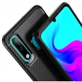 Huawei P30 Lite Kılıf Silikon Parmak İzi Bırakmayan Karbon Soft Negro Kapak - Lacivert