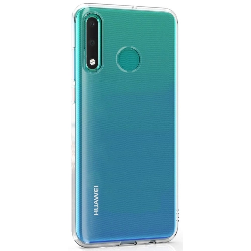 Huawei P30 Lite Kılıf Kamera Korumalı Esnek Silikon Kapak - Şeffaf