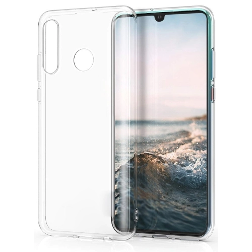 Huawei P30 Lite Kılıf Kamera Korumalı Esnek Silikon Kapak - Şeffaf