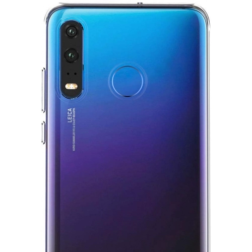 Huawei P30 Lite Kılıf Ultra İnce Kaliteli Esnek Silikon 0.2mm - Şeffaf